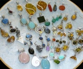 Pendentifs argent 925 avec pierres